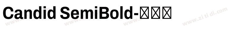 Candid SemiBold字体转换
